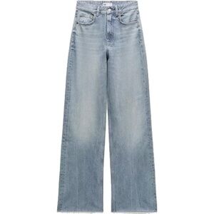 Zara TRF High Rise Wide Leg Jean